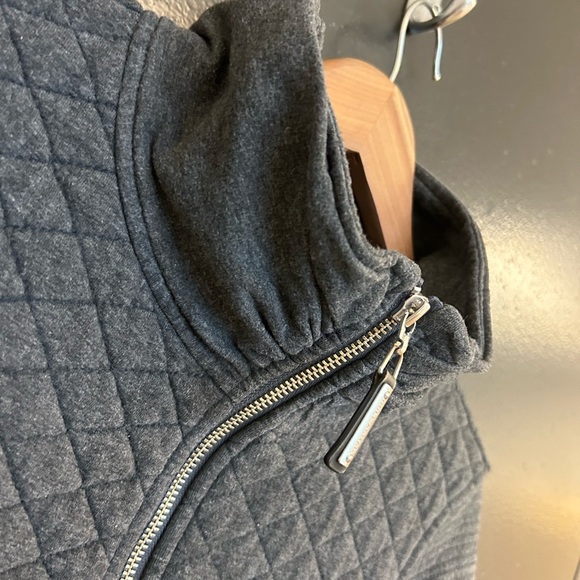 Noel Asmar M Gray Quilted Utility Jacket with elbow patches GUC - Picture 6 of 16